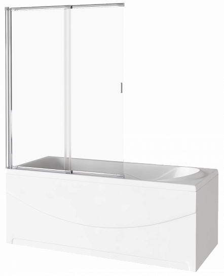 Шторка на ванну 100см Good Door Screen SLR-100-C-CH ПД00120