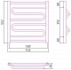Полотенцесушитель комбинированный Сунержа Элегия-ПРОФИ 600x500