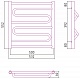 Полотенцесушитель комбинированный Сунержа Элегия-ПРОФИ 600x500