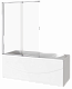 Шторка на ванну 100см Good Door Screen SLR-100-C-CH ПД00120