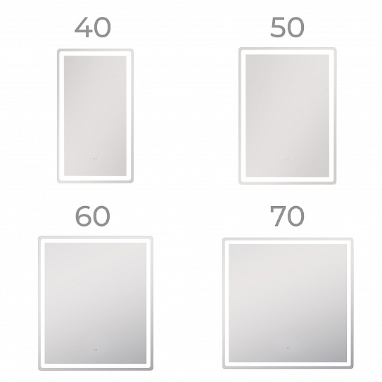 Зеркало в ванную 60х70 Vigo Geometry Classic 600