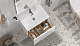Тумба под раковину Edge 600-0-1 навесная белый глянец Velvex (рак.217500 в комплект не входит)