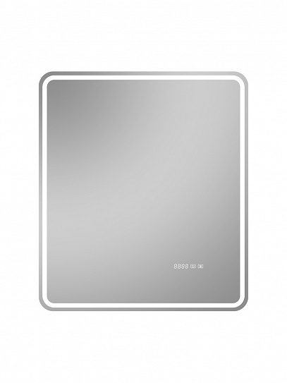 Зеркало в ванную с подсветкой и подогревом Monterey Аделия Люкс 70x80 (холодный свет, мультиблок, на касание)