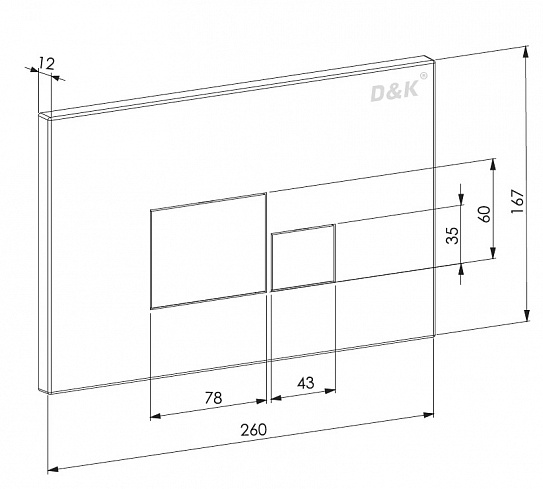 Комплект унитаза с инсталяцией и клавишей смыва D&K Berlin DS1431606