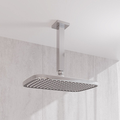 Кронштейн для верхнего душа в потолок, квадратный, хром, Iddis Optima Home OPH20CSi61