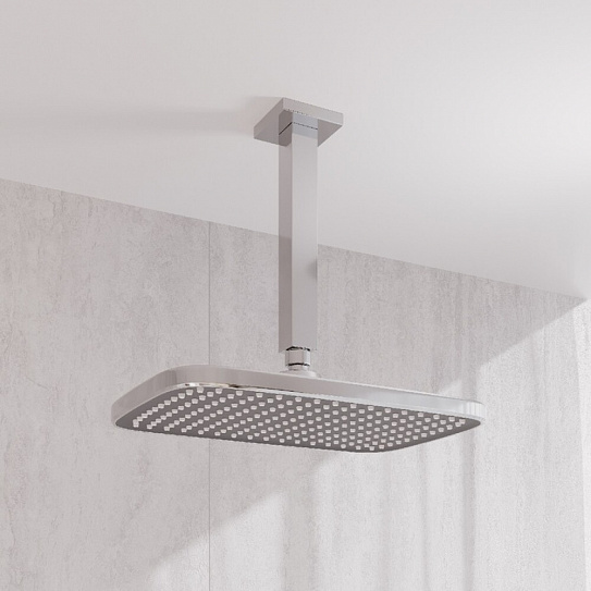 Кронштейн для верхнего душа в потолок, квадратный, хром, Iddis Optima Home OPH20CSi61
