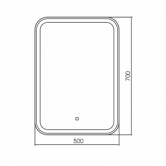 Зеркало с LED-подсветкой 50х70 Silver Mirrors Мальта - Л/Malta - Lite LED-00002666