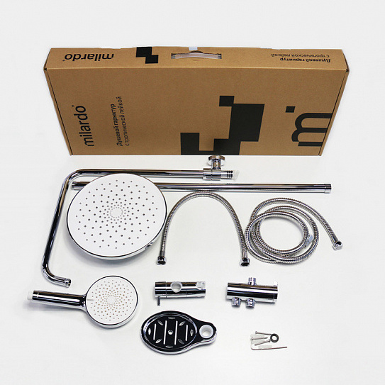 Душевой гарнитур с верхней лейкой Milardo Ideal Spa ILSSB3FM76