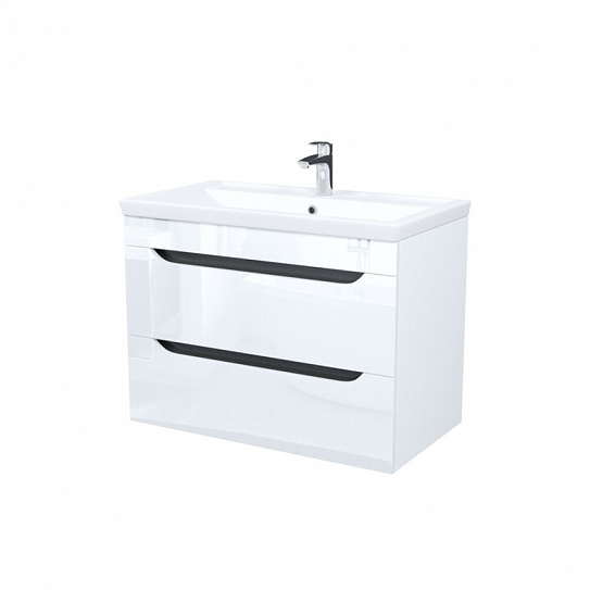 Тумба с умывальником, подвесная, 80 см, белый, Iddis Ray, RAY80W0i95K подходит умыв. 4078000i28