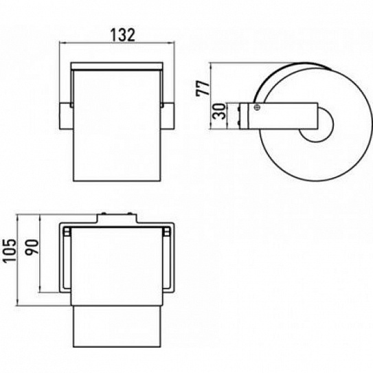 Держатель для туалетной бумаги Emco Vara 420000100 (без крепежа)