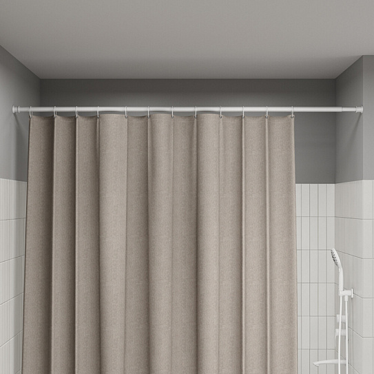 Карниз для ванной комнаты 110-200 белый матовый Iddis Elegante RSW0120i14