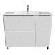 Тумба с умывальником, напольная, белая, 100 см, IDDIS Edifice EDI10WFi95K