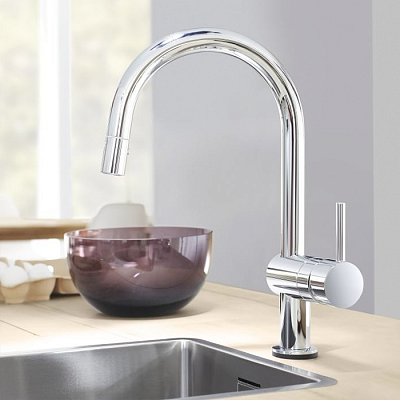 *См-ль д/кухни GROHE MINTA TOUCH 31358000 сенсорный, выдвижн. излив