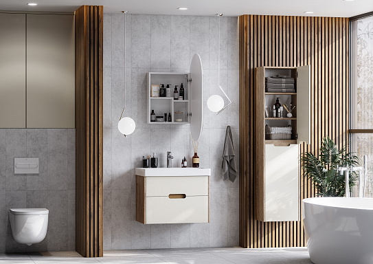 Зеркальный шкаф Aquaton Оливия 1A254502OL010