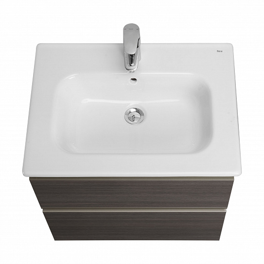 Тумба под раковину Roca The Gap 60 городской дуб 2 ящика A857397402