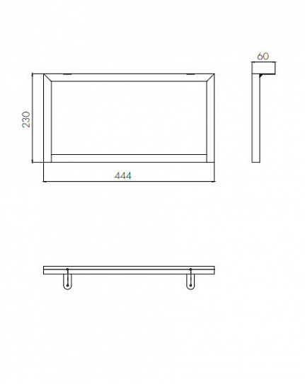 Ножки Aquaton опора низкая 1шт. Лофт Урбан 1A255203LQX70