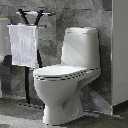 Унитаз-компакт Sanita Luxe Max (сиденье дюропласт, микролифт) MAXSLCC01040513