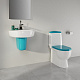 Унитаз-компакт Sanita Luxe Best Color Sea (сиденье дюропласт, микролифт) BSTSLCC08120522