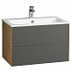 Тумба под раковину Aquaton Сохо 75 дуб веллингтон, графит софт 1A258101AJA00