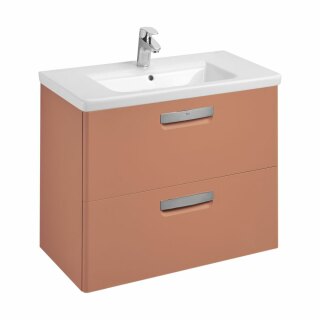 Тумба под раковину Roca The Gap Original 80, 2 ящика, терракота, ZRU9307839