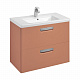 Тумба под раковину Roca The Gap Original 80, 2 ящика, терракота, ZRU9307839