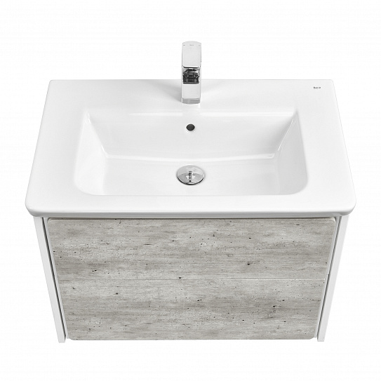 Тумба под раковину Roca Ronda 70 белый матовый/бетон ZRU9303003