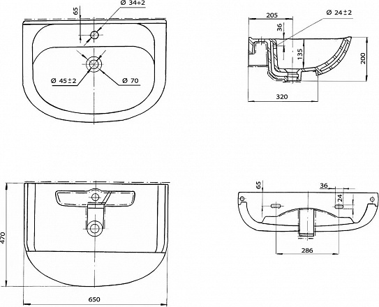 OPADIRIS раковина Давид 65