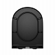 Унитаз подвесной безободковый с микролтфьом D&K Venice DT1026025 черный