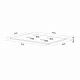 Тумба подвесная IDDIS Aiger, со столешницей (OPH12W0i89), 120 см, белый AIG12W0i95K
