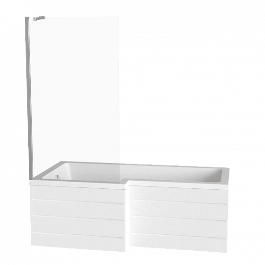 Шторка на ванну 90см Good Door Screen BS-90-C-CH ПД00098