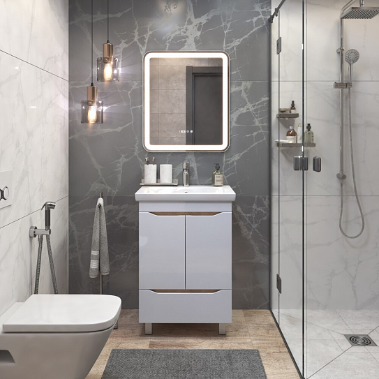 Тумба для раковины VIGO GRANI 600-2-1 дуб золотой