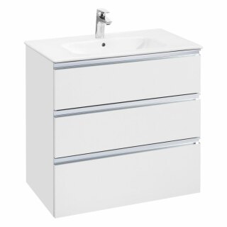 Тумба под раковину Roca The Gap 80 белый глянец 3 ящика A857406806