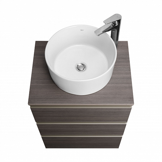 Тумба под раковину Roca The Gap 60 городской дуб 3 ящика A857404402