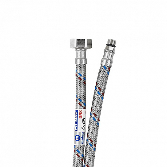 Подводка тонкий штуцер М-10 Х 1/2 " 80см MATEU короткий, арт 721080085