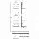 Шкаф пенал в ванную 40 см IDDIS Edifice EDI40W0i98