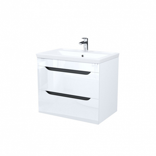 Тумба с раковиной IDDIS Ray (4077000i28), подвесная, 70 см,белый, RAY70W0i95K