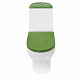 Унитаз-компакт Sanita Luxe Best Color Green (сиденье дюропласт, микролифт) BSTSLCC09130522