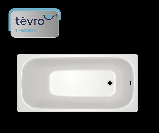 Ванна стальная TEVRO форма Тонда 2,7 мм 150х75х40 (белый лотос) + опорная подставка ОР-91200 ВИЗ