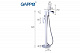 Смеситель для ванны Gappo G3007-8