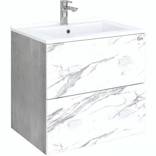 Тумба подвесная Onika МАРБЛ 65.13 мрамор / камень