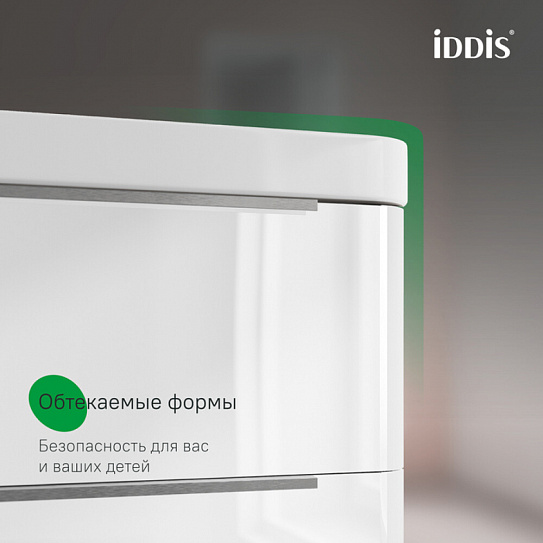 Тумба с умывальником подвесная Iddis Cloud X 100 см, белый, CLX10W0i95K подходит умыв. 0171000i28