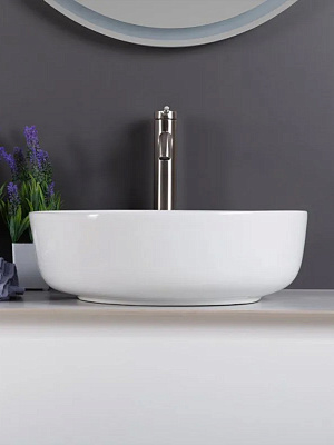 Раковина накладная круглая 42 MONTEREY ZT-2006 фарфор