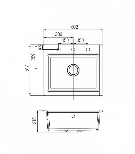Мойка гранитная Акватон Делия 60  песочная 1A715232LD220