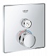 Термостат для душа Grohe Grohtherm SmartControl, комплект верхней монтажной части для Rapido SmartBox, квадратная розетка, 1 кнопка управления