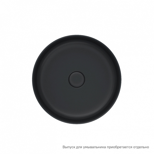 Раковина накладная круглая черная 36 Iddis Ray RAYBM03i27 черный матовый