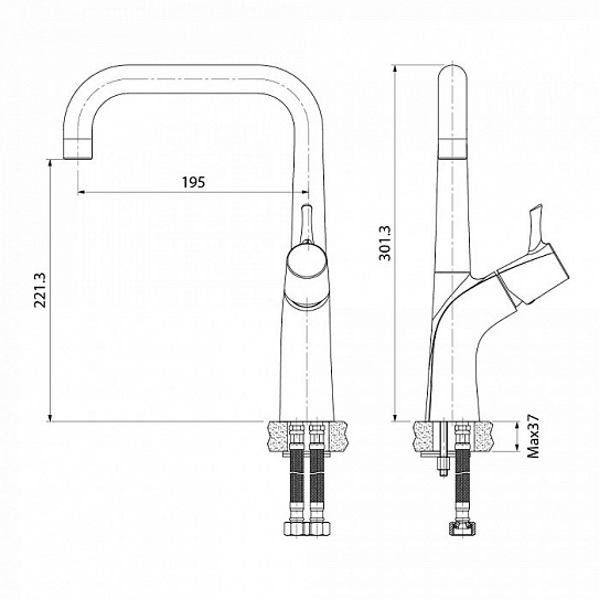 Смеситель для кухни Iddis Kitchen Line K07SB0Li05