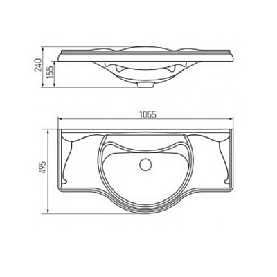 Раковина мебельная Roca America 105х49,5 327205000