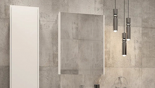 Шкаф навесной Klaufs 600 с зеркалом Velvex