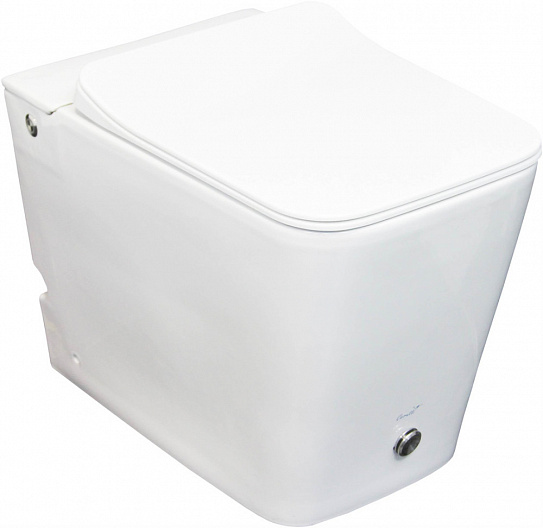 Приставной безбачковый унитаз с функцией импульсного смыва Ceruttispa Disgrazia Pulse CT7269