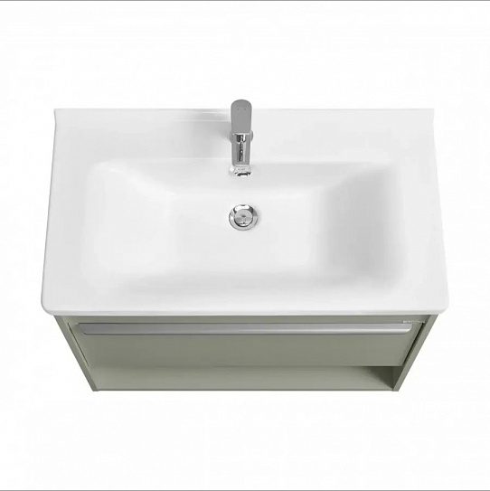 Тумба с раковиной AQUATON Хоуп 80 Хаки 1A287301HP9D0 (раковина Миранда 80, 146527)